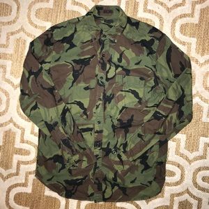 JCrew Camo Button Down